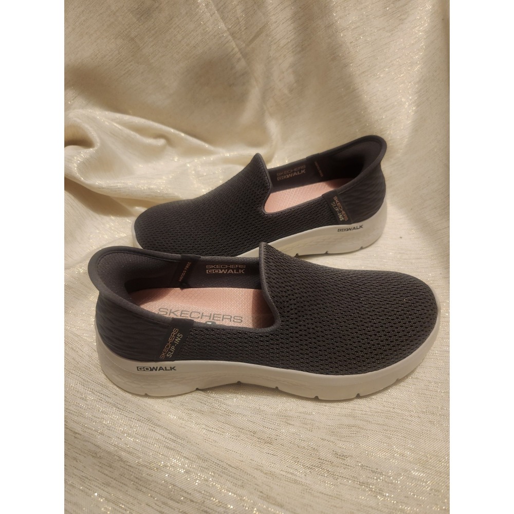 Skechers Slip Ins GOwalk Women's Slip-On Walking Sneakers Gray Size 7.5 124963 - Picture 8 of 8
